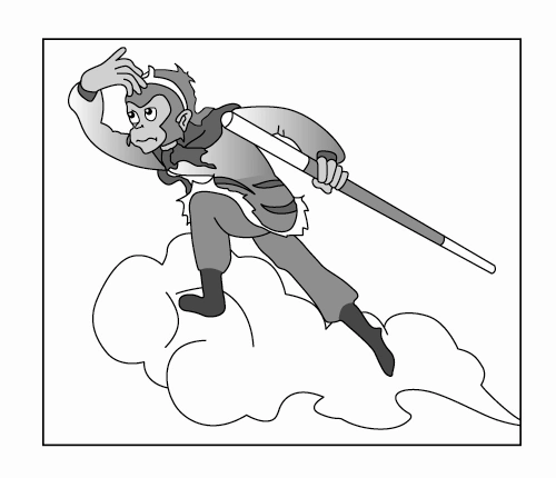 孙悟空 b .平台 c .飘动的白云 d .镜头 答案 c 解析 "背景拍摄法"