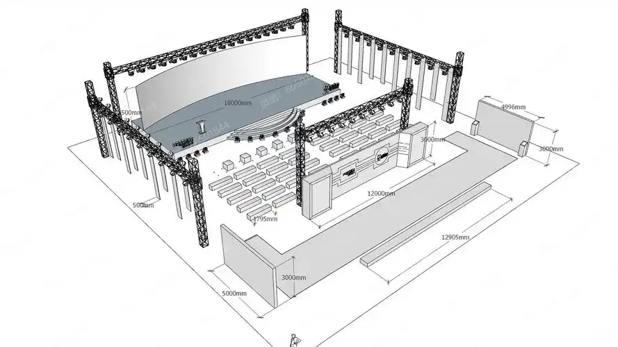 会议舞台效果图|设计-元素谷(osogoo)