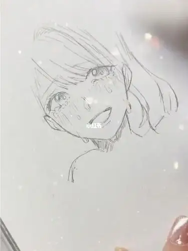 人物伤感面部绘画_绘画_伤感_铅笔画_文化_绘画