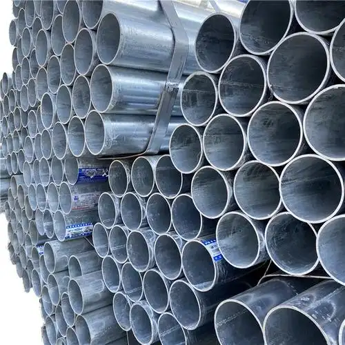 济宁供应镀锌管厂家 热镀锌圆管dn100*3 镀锌方管100*100*5 现货