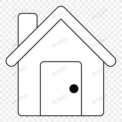 房子的装饰线简笔画