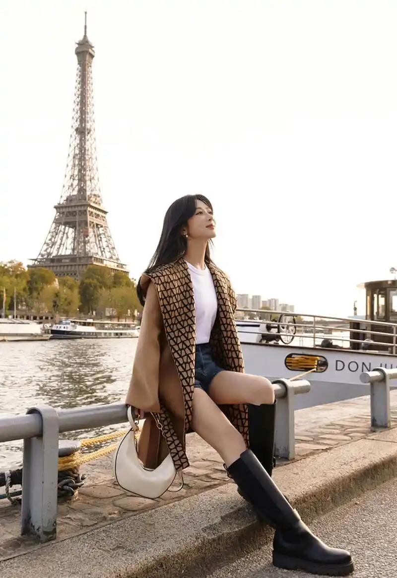 杨紫的巴黎时装周穿搭,从容知性且优雅,即便是生图也很能打.