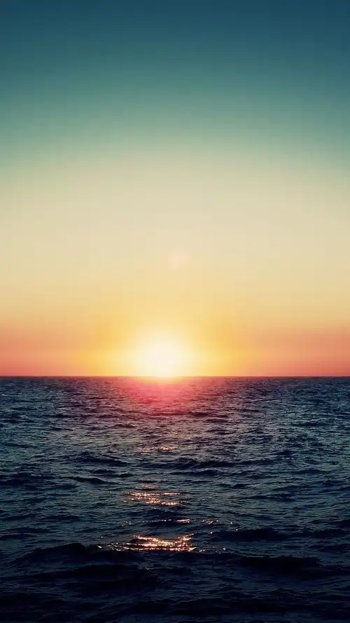 日出大海地平线早晨