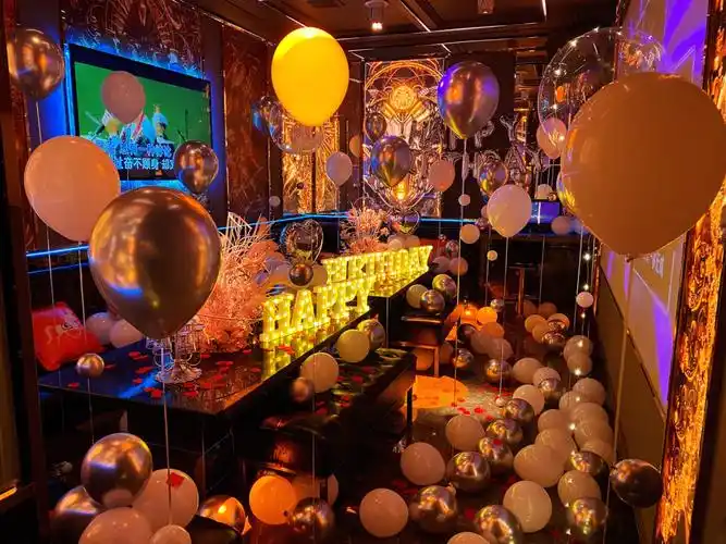 ktv包厢生日布置