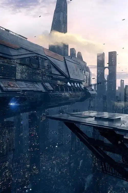 未来城市,星舰,未来派艺术