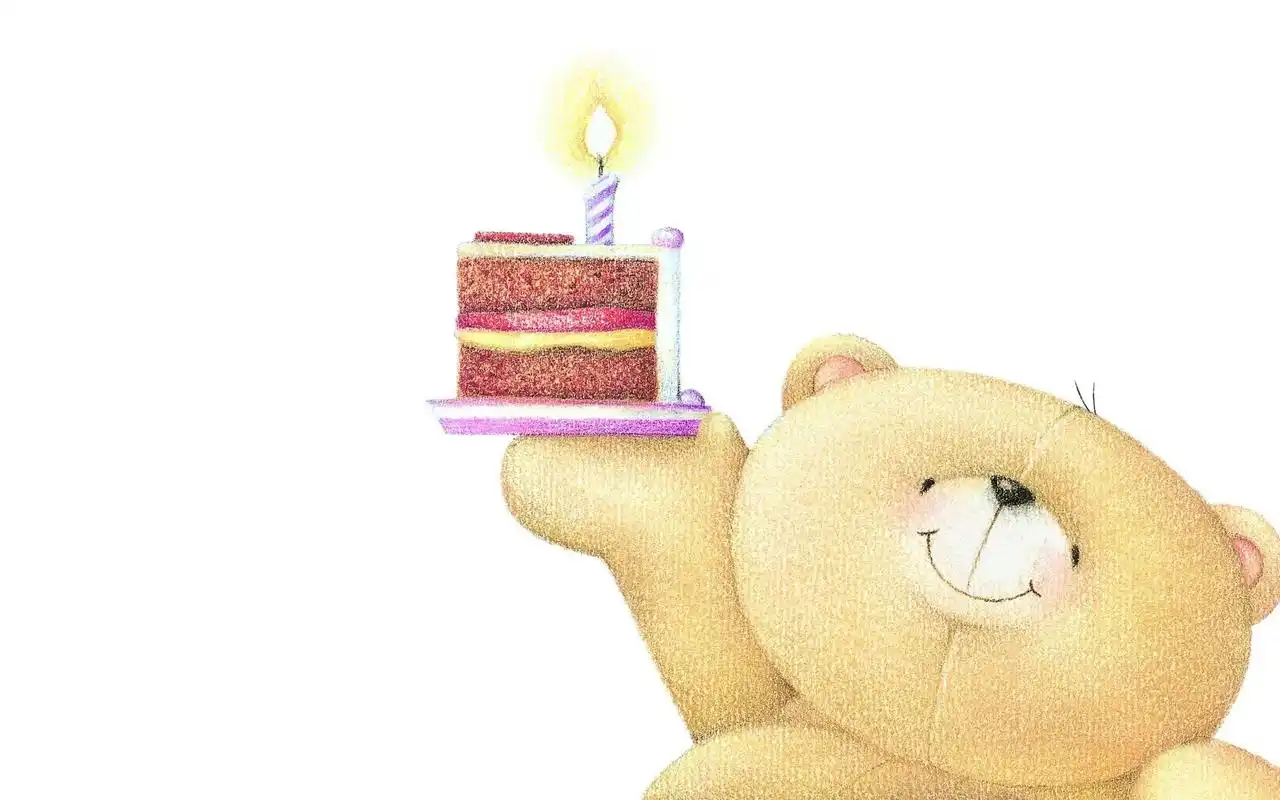 可爱的卡通小熊电脑桌面壁纸下载高清大图预览1920x1080_卡通动漫下载