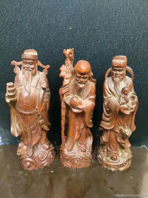 黄杨木福禄寿三星
