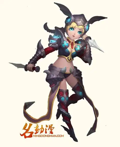 手游q版游戏原画人物-名动漫