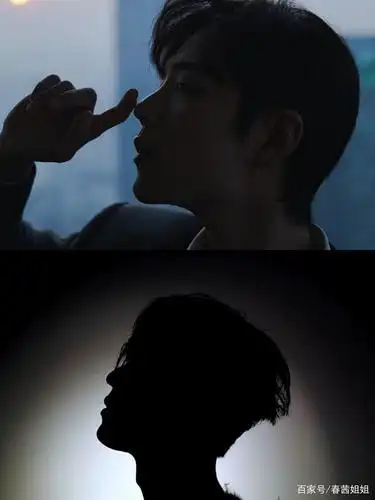 肖战剪影自绽光芒