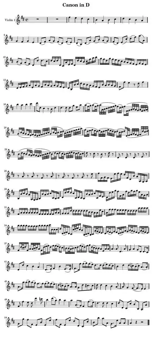 in d) / lovepu传谱相关歌谱:[小提琴谱]canon in d(d大调卡农)(第三