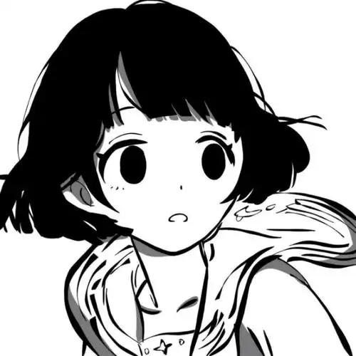 2021黑白动漫萝莉头像