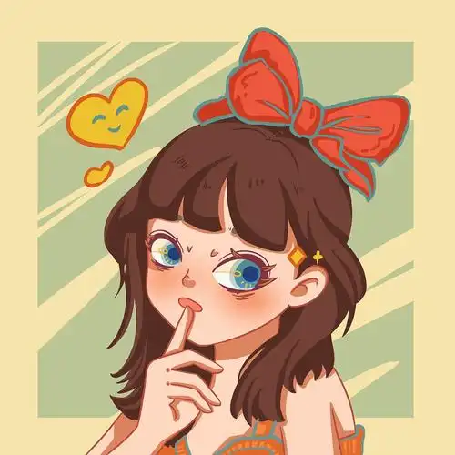 手绘头像,卡通人物