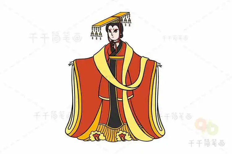 古代人物简笔画图片大全 简单易学 值得大家收藏_古代人物简笔画