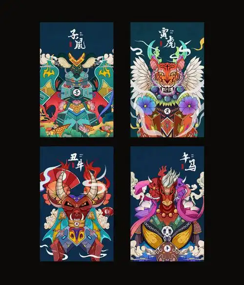 十二生肖|插画|创作习作|v阔kk - 原创作品 - 站酷 (zcool)