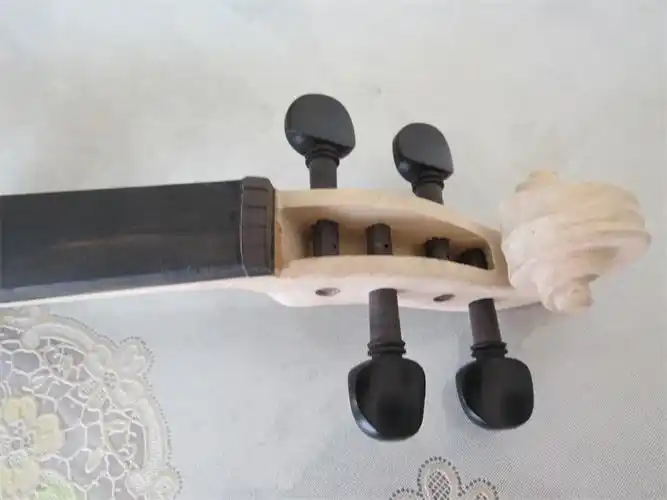 大提琴琴头装好琴轴指板提琴制作材料木料其它乐器配件