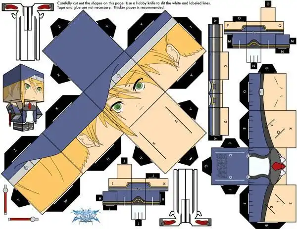 打造自己的折纸小人a4纸直接打印