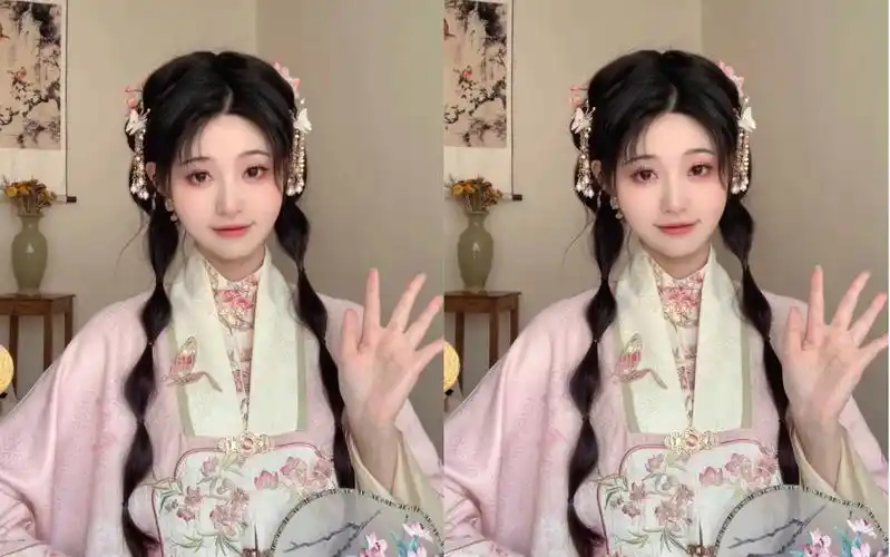 发型教程|桃花扇语～简单全真发温柔日常百搭国风编发