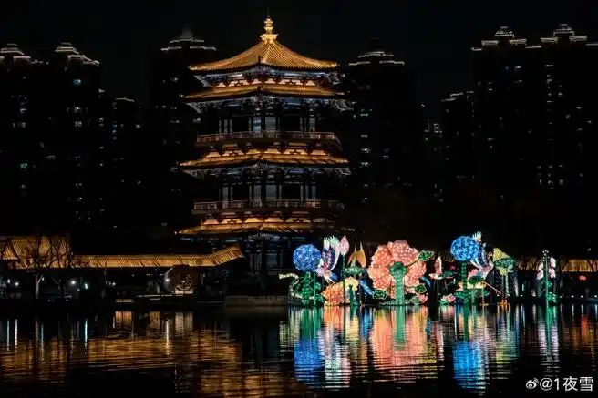 一步龘盛唐##西安花灯点亮给足新春仪式感##春节摄影