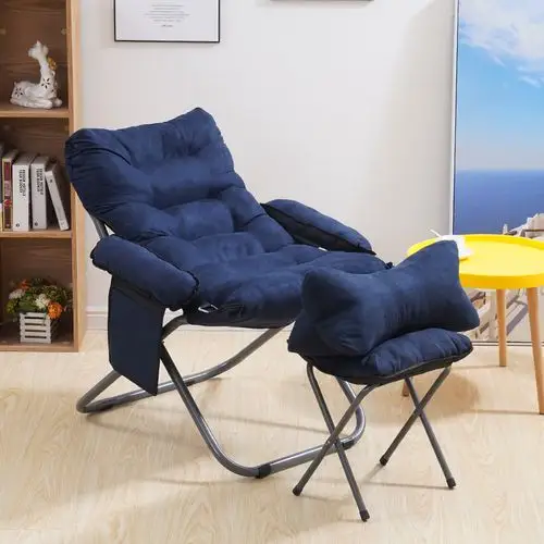 躺椅现代简约懒人电脑椅寝室宿舍沙发椅午睡床阳台折叠椅