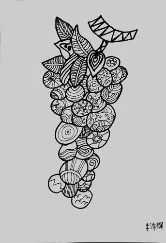 二年级美术创意线描社团