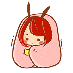 盖被子gif喝热水gif冷gif发抖gif