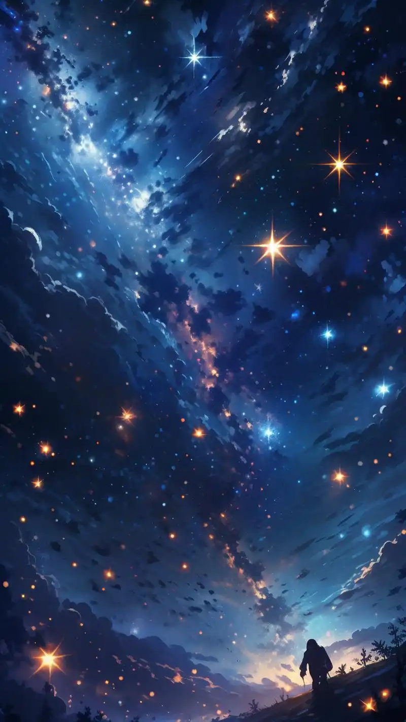 深蓝色星空背景壁纸,氛围感拉满90 深蓝色星空背景壁纸,真的是氛围