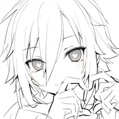 二次元黑白男漫/别动老子蓝buff_卡通动漫头像_我要个性网