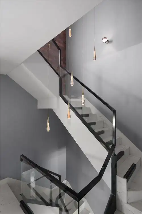 现代混搭风格别墅楼梯装修效果图