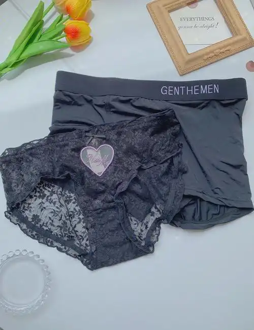 一起穿情侣内裤男人都喜欢的黑色蕾丝