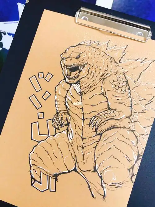 哥斯拉线描