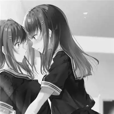 闺蜜头像一对两张黑白高清图片_闺蜜姐妹女生头像_头像屋