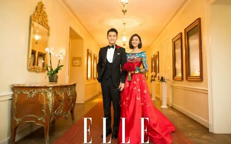 袁弘张歆艺唯美婚礼现场图片