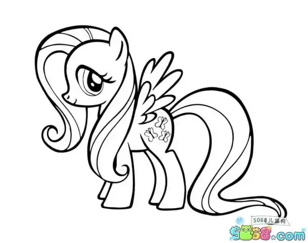 柔柔公主小马宝莉简笔画图片欣赏