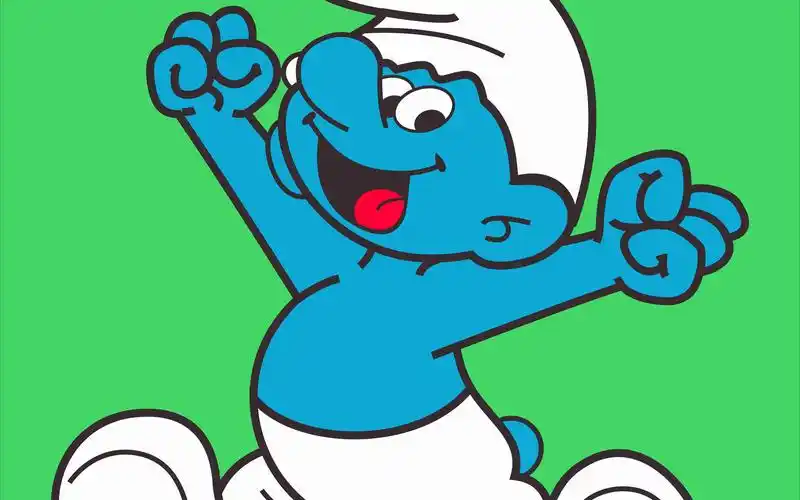 coreidraw绘制《蓝精灵》:多年以后,还有没有人记得,在山的那边,海的