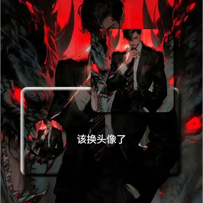 西装暴徒头像.我撤下领带一样可以当流氓.#值得你长期不换的头 - 抖音