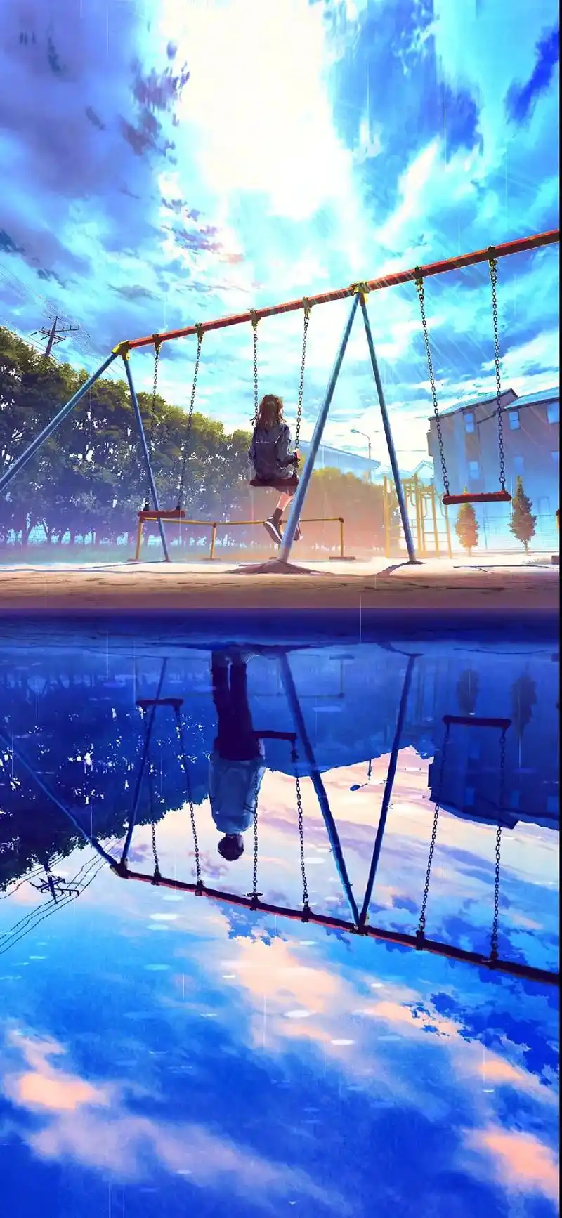 唯美天空动漫治愈风景高清潮图壁纸