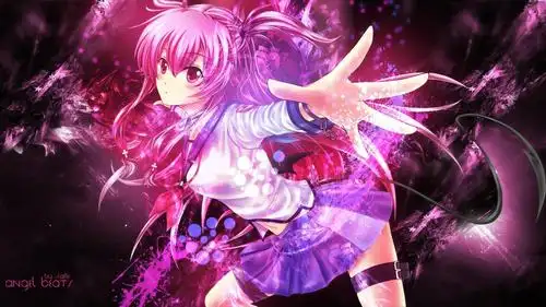 长发飘飘的少女精美的二次元美少女壁纸梦幻而唯美