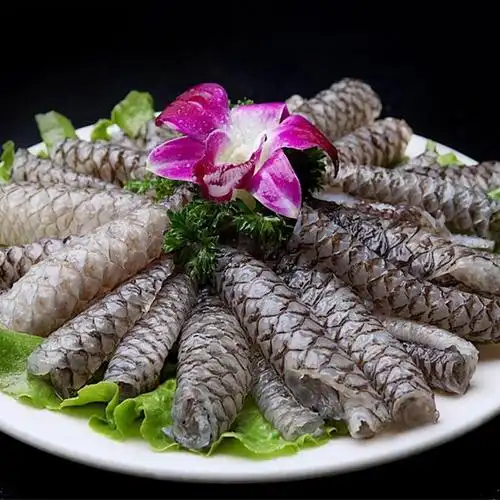 源外园 鱼皮 生鲜黑鱼皮 新鲜鱼皮 微湖水发鱼皮