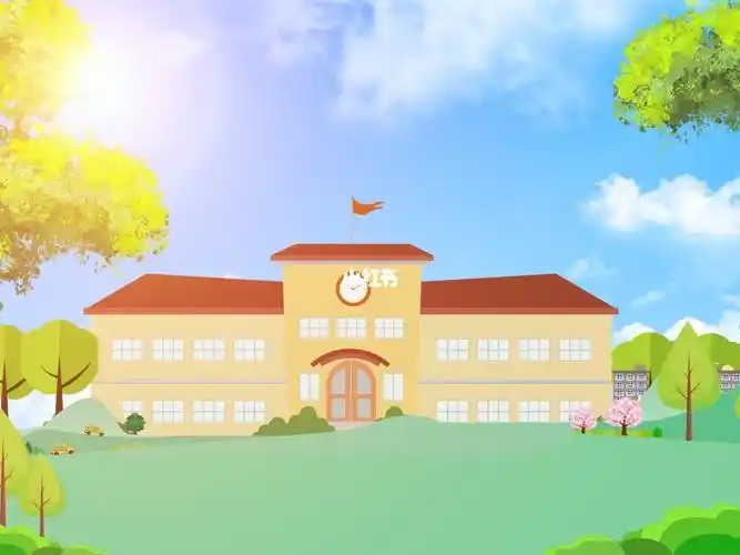 k01卡通校园生活led背景视频