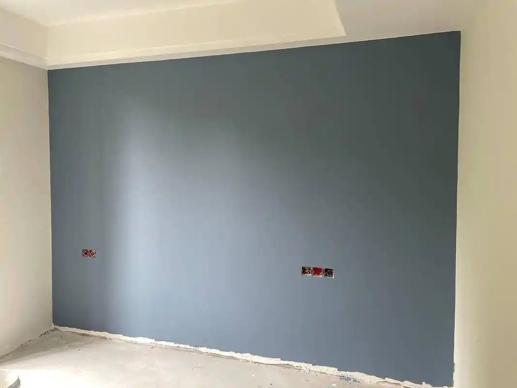 成都华润凤凰城墙面乳胶漆调色实拍图丨灰蓝,伦敦雾,杏子灰