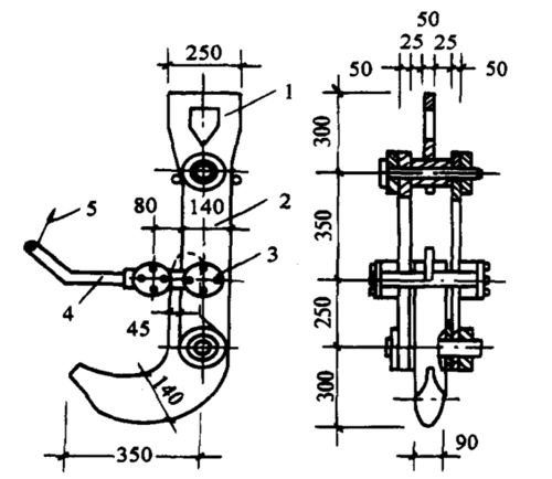 强夯自动脱钩器图