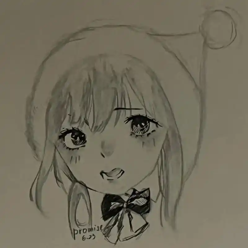 日常瞎画 #手绘 #动漫 业余选手来摸鱼～#线稿 #铅笔 - 抖音