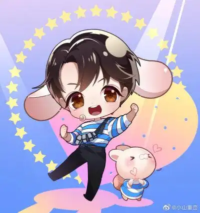 肖战动漫男生头像壁纸背景