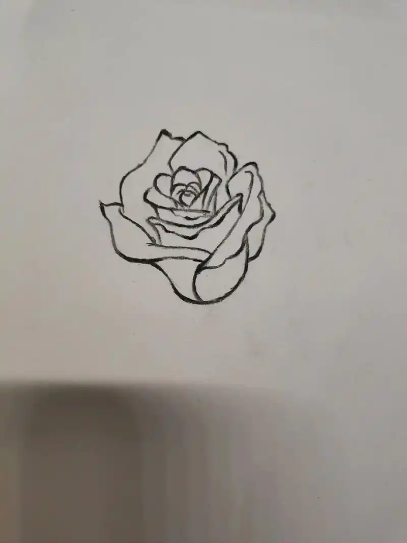 画渣#玫瑰是浪漫的代名词 #玫瑰花手绘 一束玫瑰花的仪式感 - 抖音