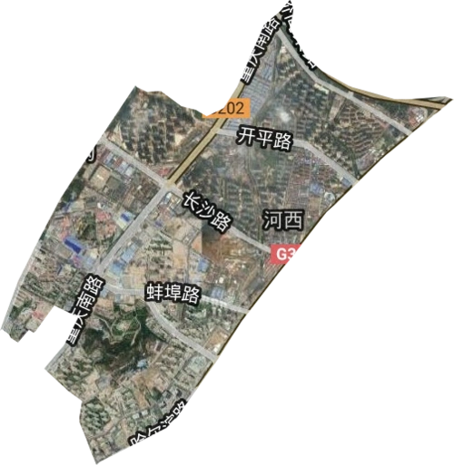 河西街道高清卫星地图,河西街道高清谷歌卫星地图