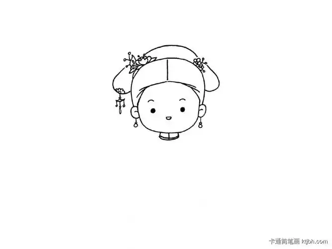 古风小姑娘怎么画-卡通简笔画