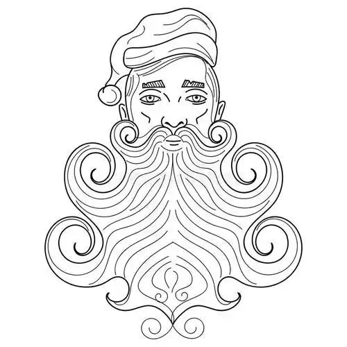 胡子大叔简笔画2