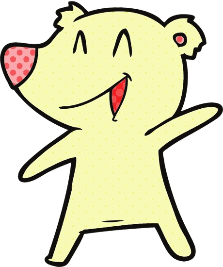 笑熊卡通 laughing bear cartoon