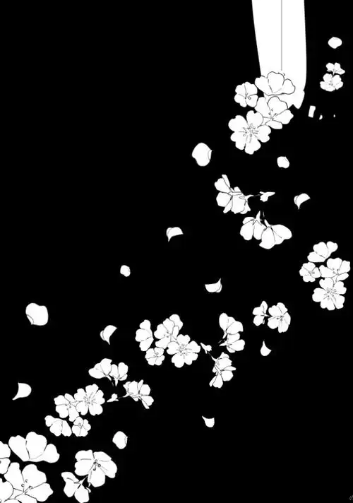 花 黑白漫画 和风 手机壁纸 背景 锁屏 键盘壁纸
