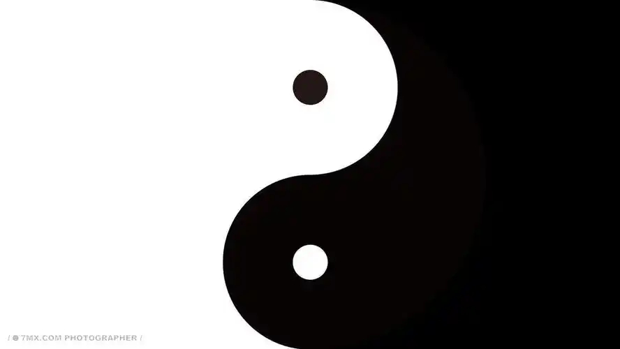 八卦桌面 黑白 黑白 桌面 八卦